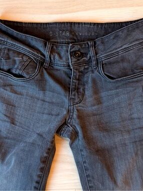 G-Star Raw Midge Cody Skinny Jeans Faded Charcoal Grey Washed Denim Size 27 x 32